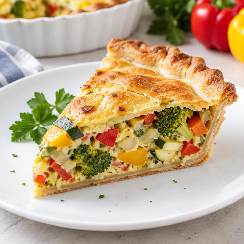 Torta salgada de legumes